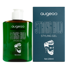 Wholesale New Arrival 72H Strong Hold Styling Gel Water Soluble No Residue Hair Gel for Men