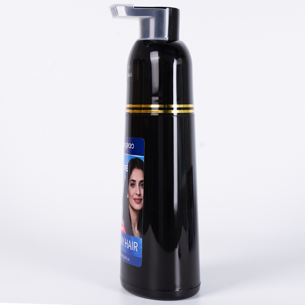 Wholesale 3 in 1 Shampoo Cover Canas Gray Permanent Color Augeas Herbal Black Hair Dye Shampoo