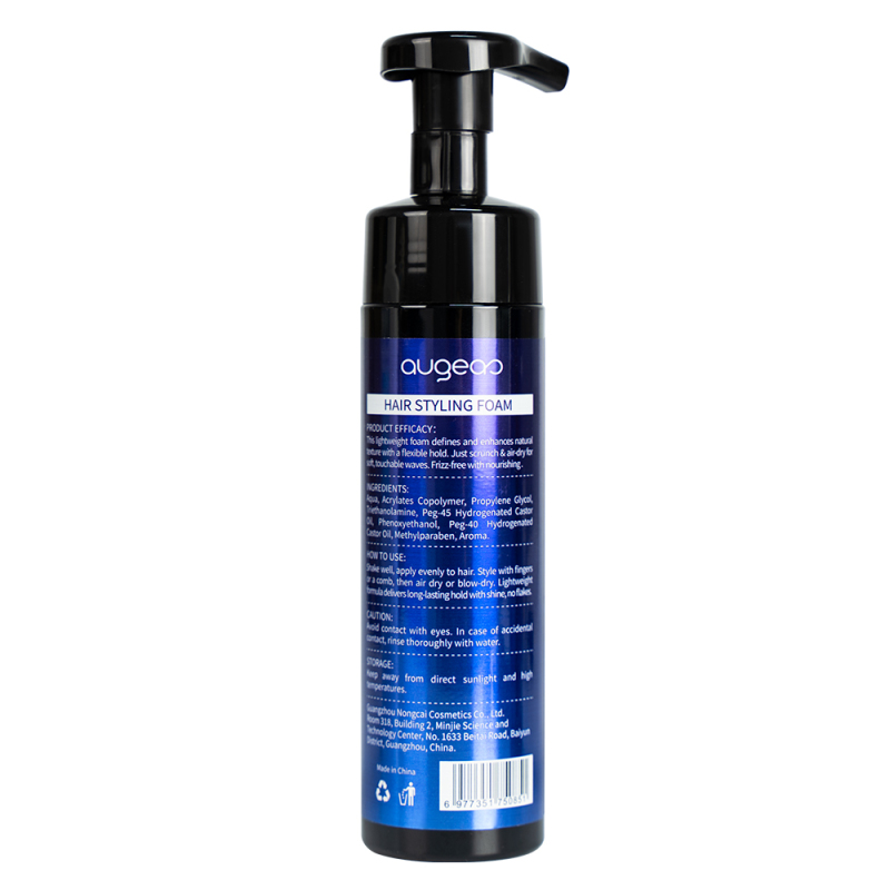 Wholesale Augeas Long Lasting Strong Hold Styling Frizzy Edge Control Wax Sticks Curl Foam Hair Mousse