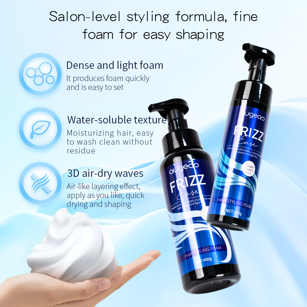 Wholesale Augeas Long Lasting Strong Hold Styling Frizzy Edge Control Wax Sticks Curl Foam Hair Mousse