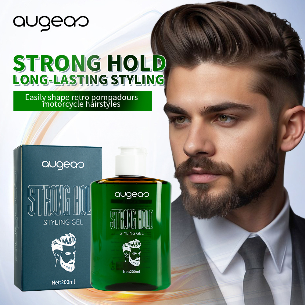 Wholesale New Arrival 72H Strong Hold Styling Gel Water Soluble No Residue Hair Gel for Men