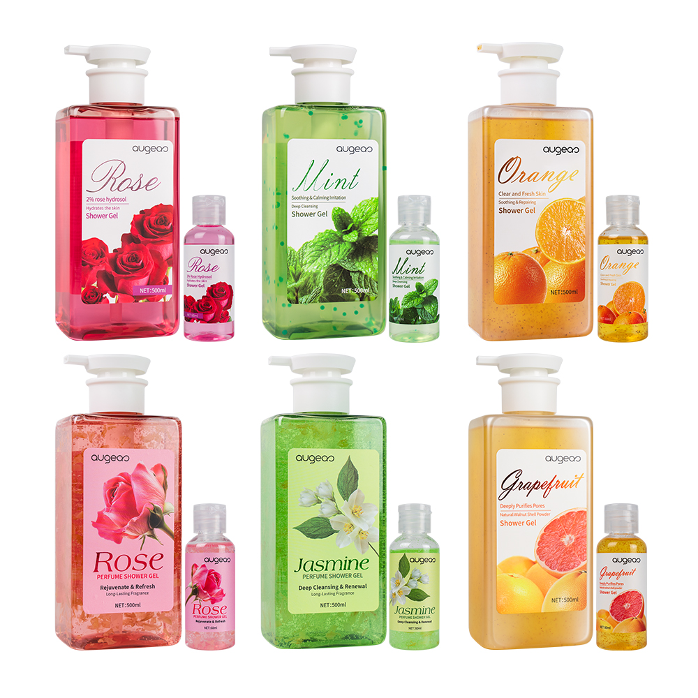 Wholesale Price Jasmine Petals Essential Oil Soothing Clear Skin Refreshing Long Lasting Fragrance Shower Gel