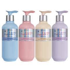 Perfumed Luxury Bath Wash Sets Refreshing Long Lasting Fragrance Soothing Exfoliating Body Shower Gel
