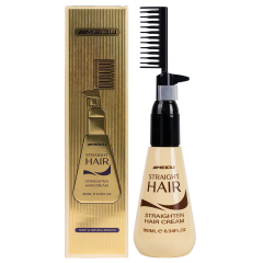 Private Label Best MEIDU 180ML Soften Herbal Rebonding Permanent Keratin Straight Hair Cream with Comb
