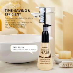 Private Label Best MEIDU 180ML Soften Herbal Rebonding Permanent Keratin Straight Hair Cream with Comb