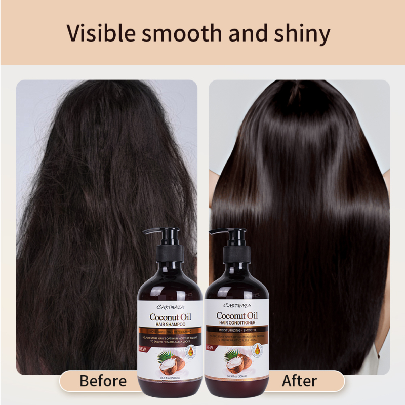 New Arrival High Quality 500ML Hair Care Treatment Sets Coconut Oil Hair Shampoo and Conditioner