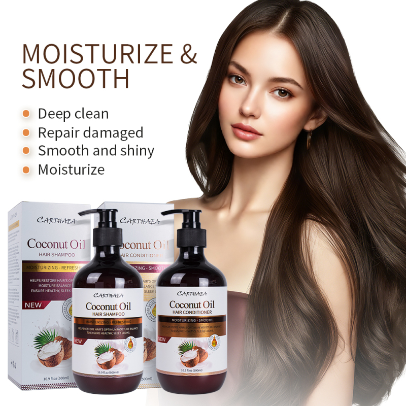 New Arrival High Quality 500ML Hair Care Treatment Sets Coconut Oil Hair Shampoo and Conditioner
