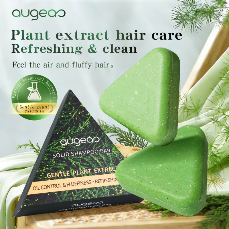 Private Label Anti-Dandruff Deep Cleansing Hair Growth Oil Control Damage Repair Healthy-Looking Hair Shampoo Bar