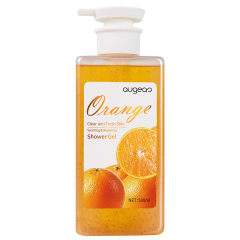 Private Label Skin Brightening Foam Exfoliat Scrub Body Wash Coconut Tumeric Vitamin C Kojic Acid Papaya Orange Shower Gel Set