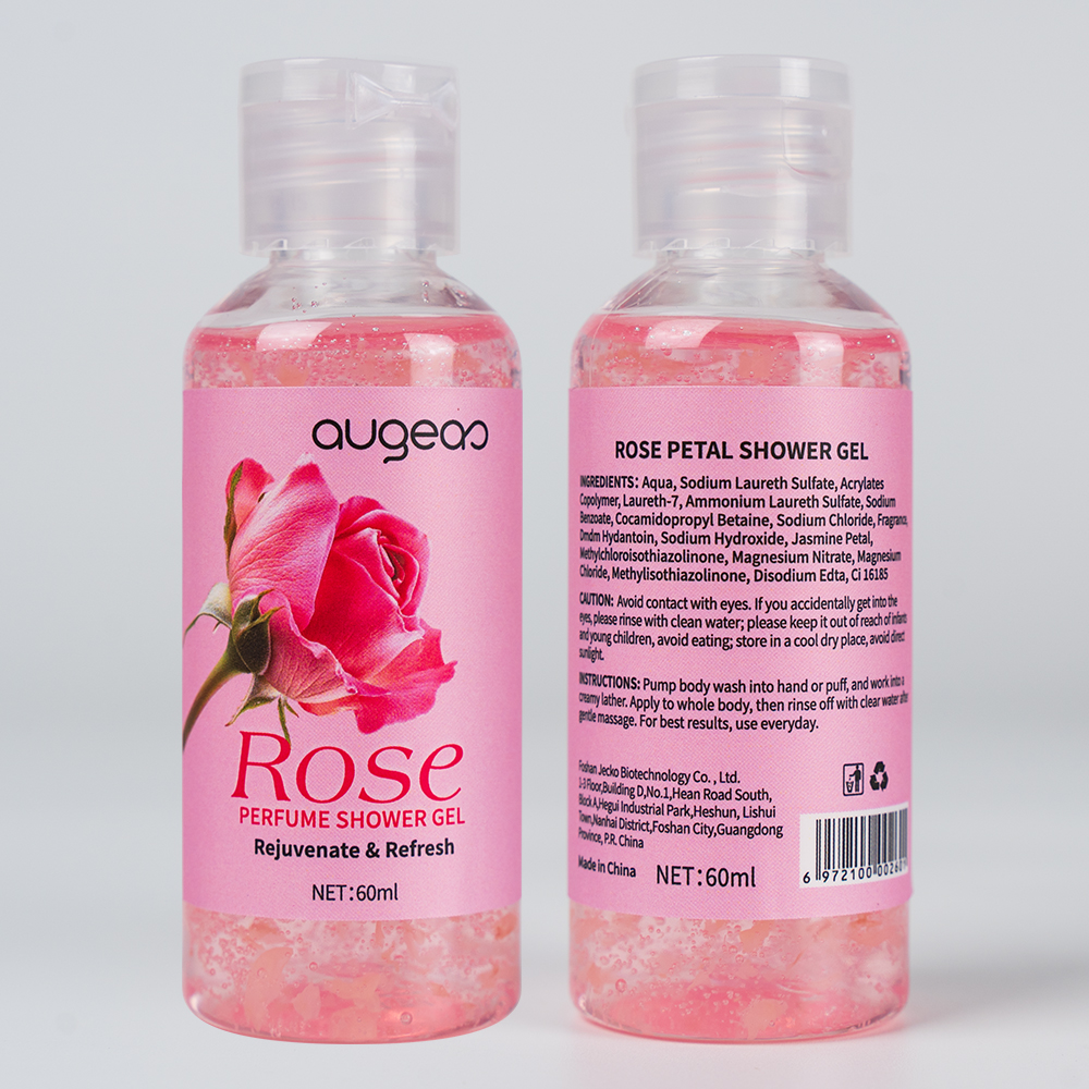 Wholesale Manufacturer Relaxing Aroma Daily Use Body Wash Moisturizing Pink Rose Shower Gel