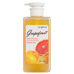 Wholesale Manufacturer Professional Deep Fresh Citrus Scent Oil Control Body Wash Augeas Grapefruit Shower Gel