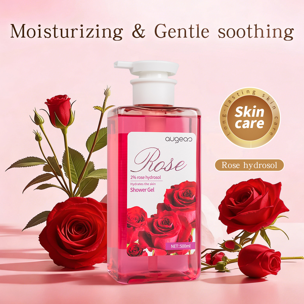 Wholesale High Quality Bath Sets Oil Control Jasmine Orange Grapefruit Mint Rose Whitening Shower Gel