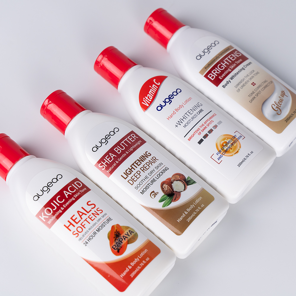 Wholesale Natural Whitening Body Milk Skin Care Moisturizing Lightening Bleaching Kojic Acid Papaya Body Lotion for Black Skin