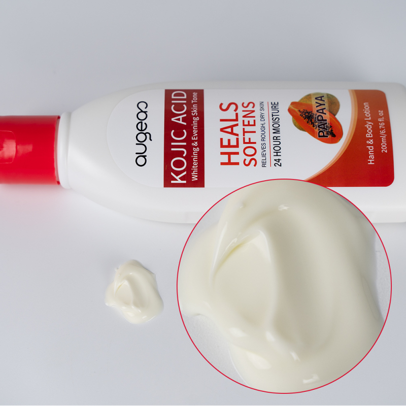 Wholesale Natural Whitening Body Milk Skin Care Moisturizing Lightening Bleaching Kojic Acid Papaya Body Lotion for Black Skin