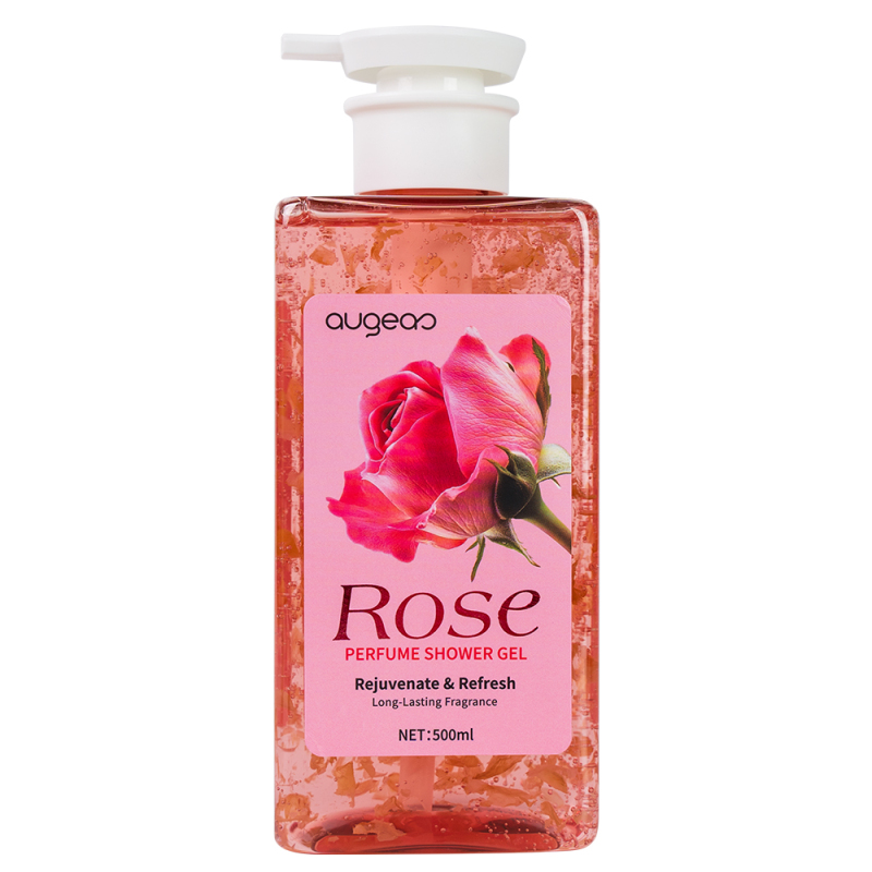Wholesale Manufacturer Relaxing Aroma Daily Use Body Wash Moisturizing Pink Rose Shower Gel