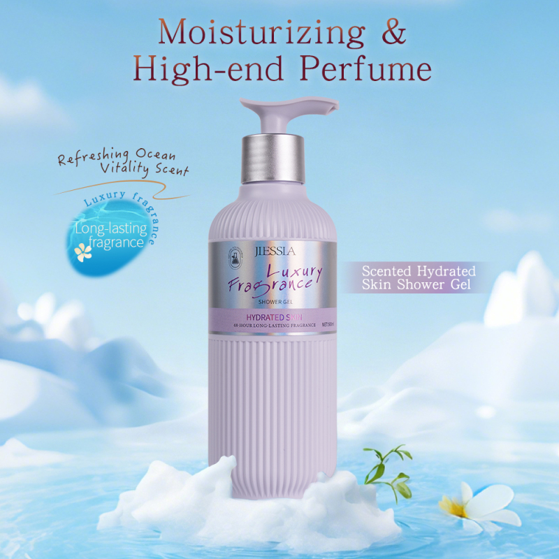Perfumed Luxury Bath Wash Sets Refreshing Long Lasting Fragrance Soothing Exfoliating Body Shower Gel