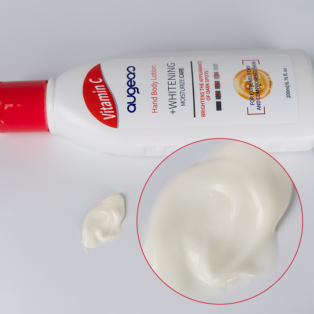 Wholesale Augeas Moisturizing Brightening Skin Whitening Vitamin C Body Lotion for Black Skin