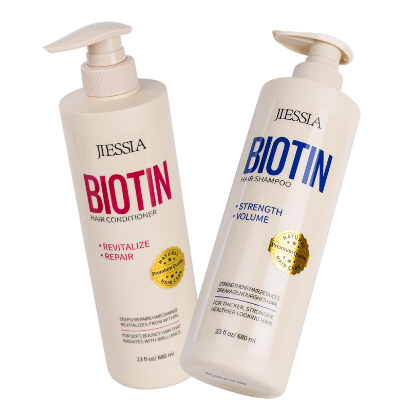 Wholesale Price Strengthen Roots Anti Dandruff Repair Natural Oil Biotin Keratin Hair Shampoo Conditioner Set