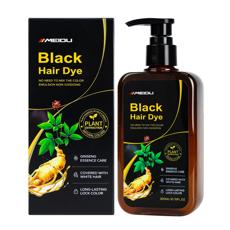 Natural Black Hair Color Dye Shampoo New Arrival Organic Non Allergic Fast Anti Grey White Hair for Men Women