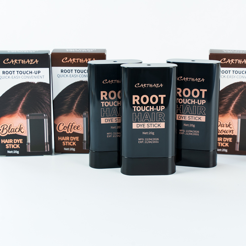 Carthaea OEM Grey Coverage Root Touch up Instant Hair Color Easy Apply Temporary Touch up Hair Dye Stick