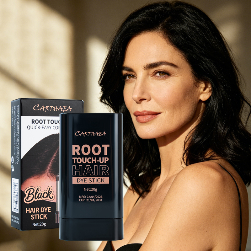 Carthaea OEM Grey Coverage Root Touch up Instant Hair Color Easy Apply Temporary Touch up Hair Dye Stick
