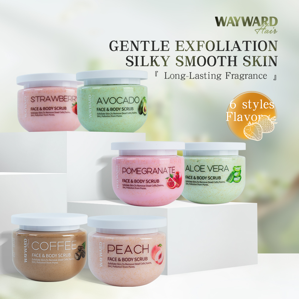 Private Label Custom logo Strawberry Exfoliating and Deeply Moisturizing Cream Foaming Face Body Scrub