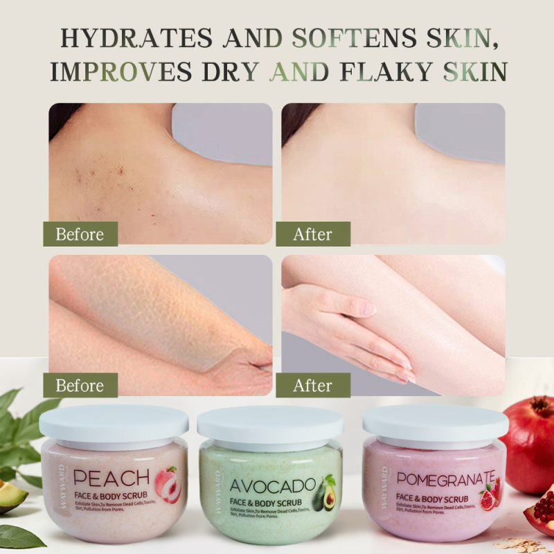 Private Label Custom logo Strawberry Exfoliating and Deeply Moisturizing Cream Foaming Face Body Scrub