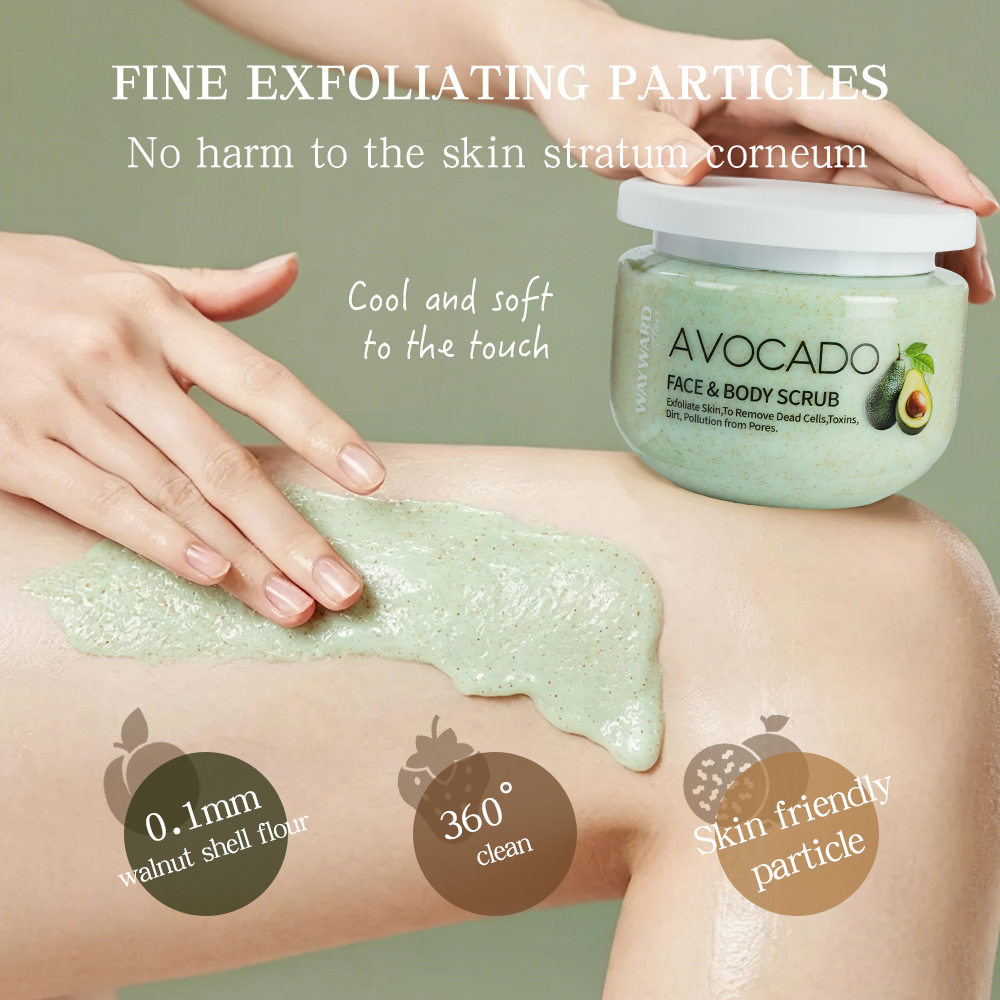 Private Label Custom logo Strawberry Exfoliating and Deeply Moisturizing Cream Foaming Face Body Scrub