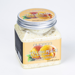 350ml yellow peach whitening face body scrub