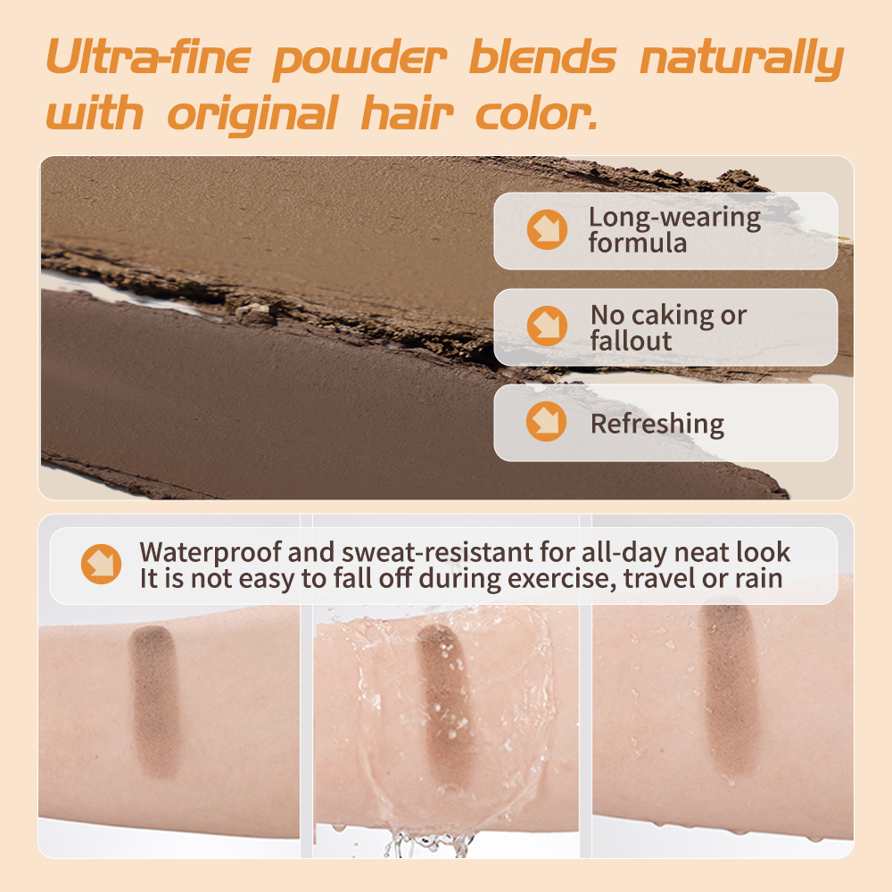 New Arrival Custom Logo Custom Logo Waterproof Hair Loss Concealer Shadow Thickening Powder Hairline Powder