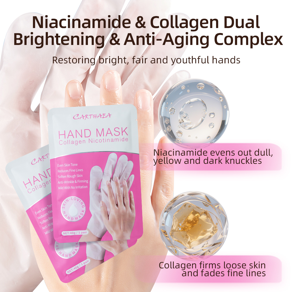 Wholesale Natural Skin Care Moisturizing Peeling Gloves Repairing Hand Mask Hand Sheet Mask Beauty Goat Milk Hand Mask