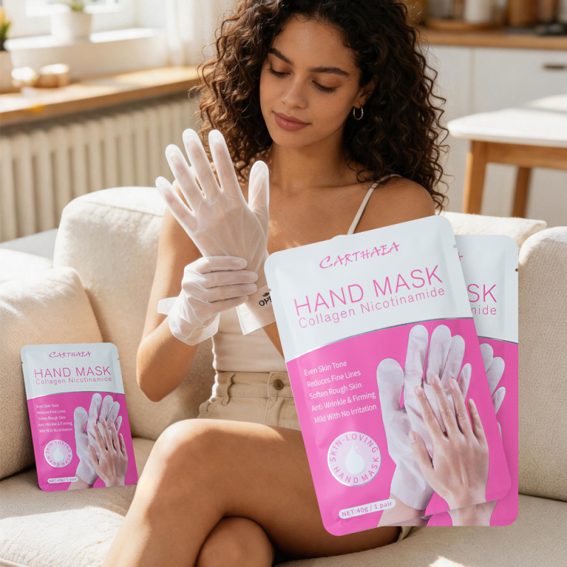 Wholesale Natural Skin Care Moisturizing Peeling Gloves Repairing Hand Mask Hand Sheet Mask Beauty Goat Milk Hand Mask