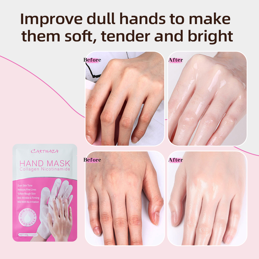 Wholesale Natural Skin Care Moisturizing Peeling Gloves Repairing Hand Mask Hand Sheet Mask Beauty Goat Milk Hand Mask