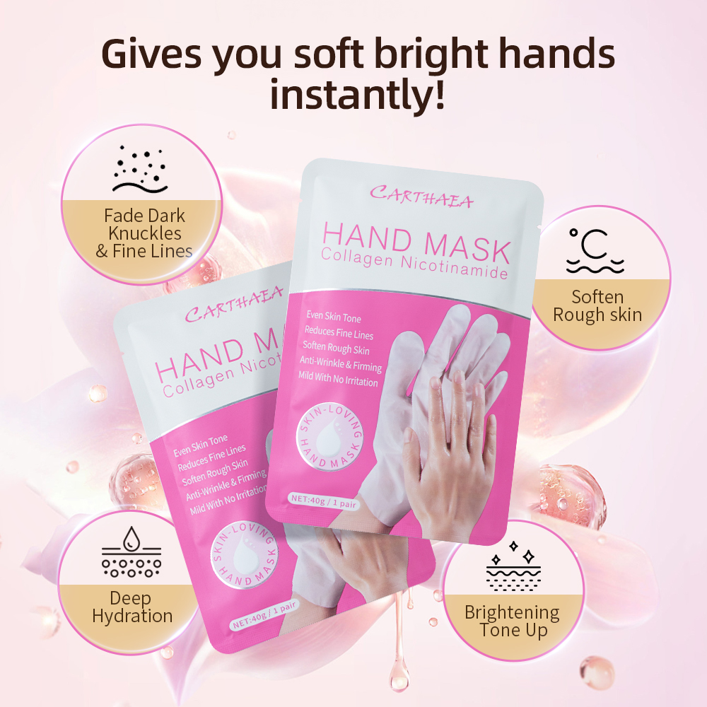 Wholesale Natural Skin Care Moisturizing Peeling Gloves Repairing Hand Mask Hand Sheet Mask Beauty Goat Milk Hand Mask