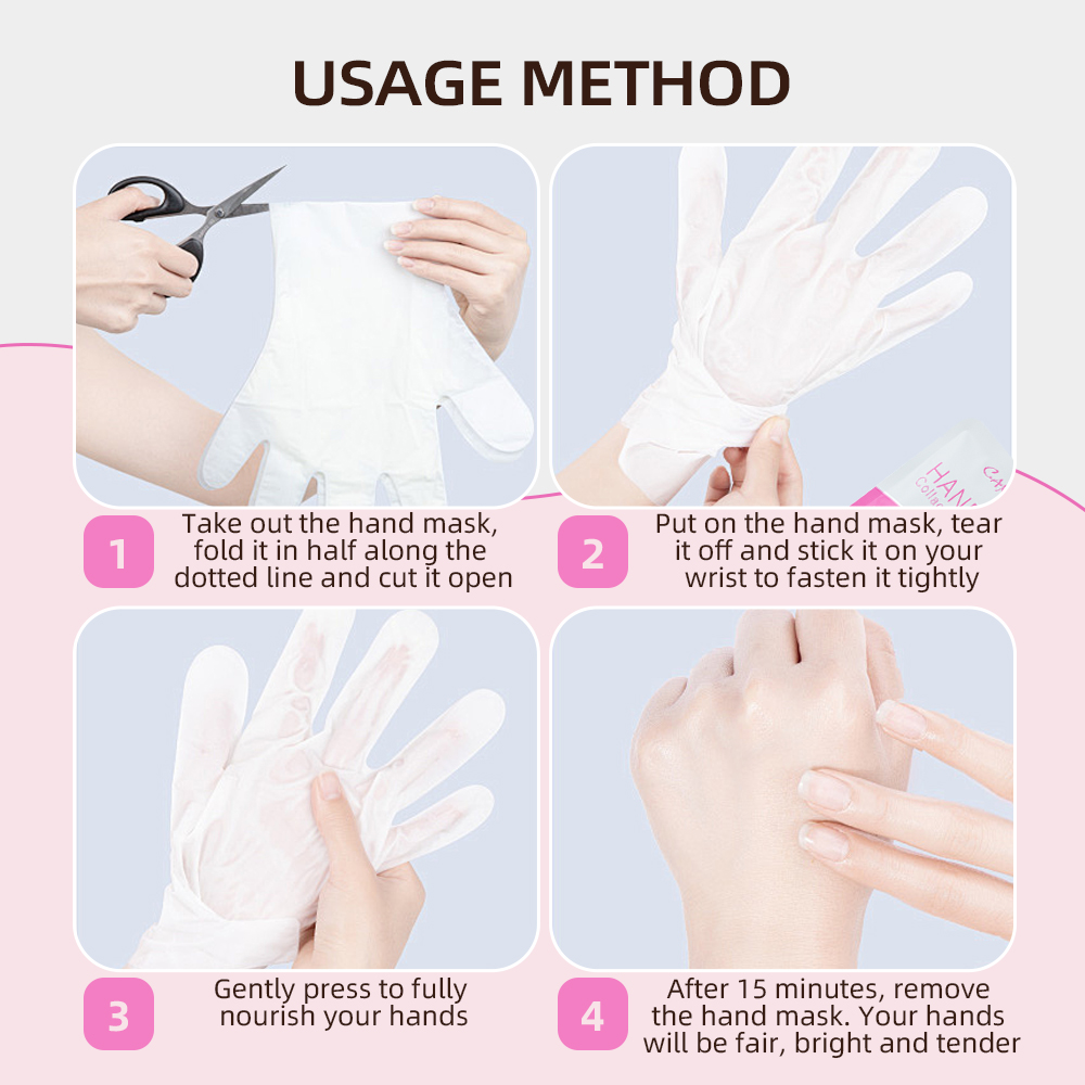 Wholesale Natural Skin Care Moisturizing Peeling Gloves Repairing Hand Mask Hand Sheet Mask Beauty Goat Milk Hand Mask