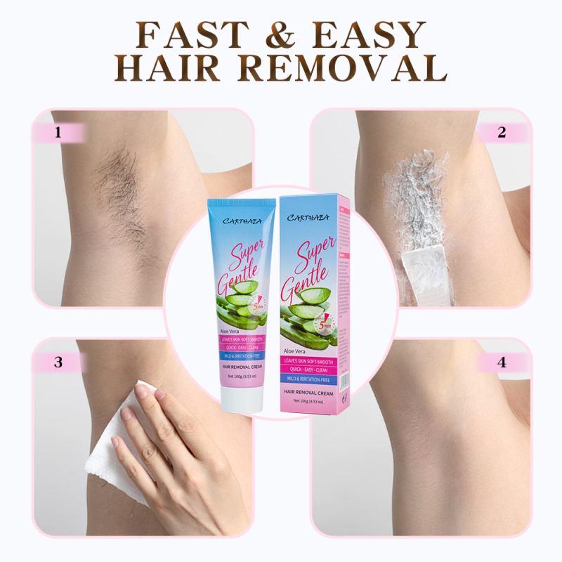 Skin Care Wholesale 100g Fast Gentle Whole Body Use CARTHAEA Aloe Vera Hair Removal Cream