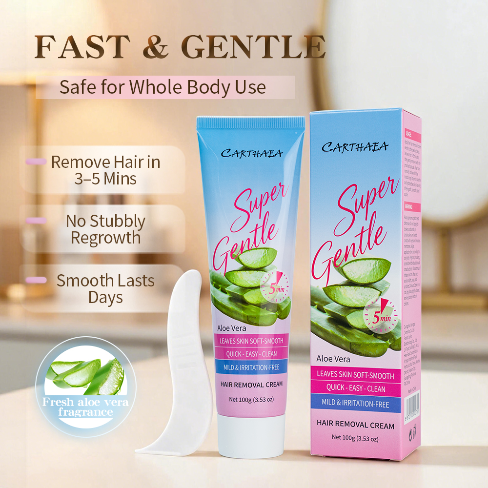 Skin Care Wholesale 100g Fast Gentle Whole Body Use CARTHAEA Aloe Vera Hair Removal Cream