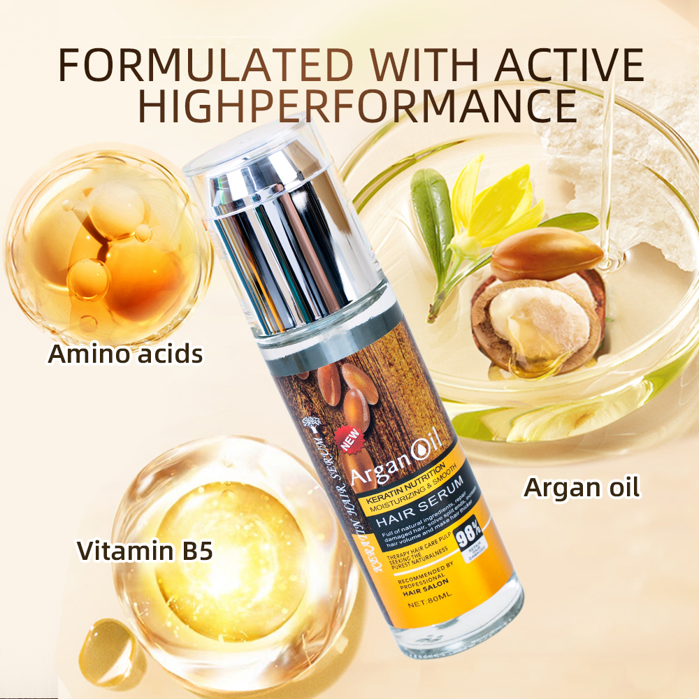 Wholesale Moroccan Argan Oil Hair Serum Nourishing Smoothing Anti Frizz Hair Care Oil