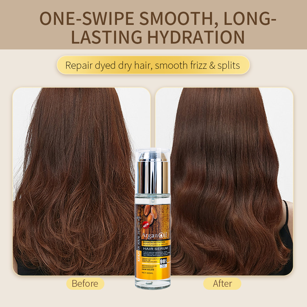 Wholesale Moroccan Argan Oil Hair Serum Nourishing Smoothing Anti Frizz Hair Care Oil