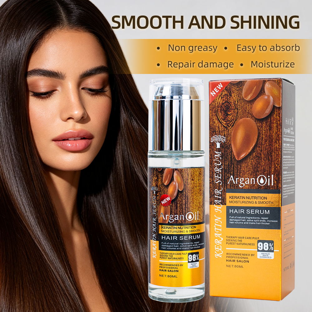 Wholesale Moroccan Argan Oil Hair Serum Nourishing Smoothing Anti Frizz Hair Care Oil