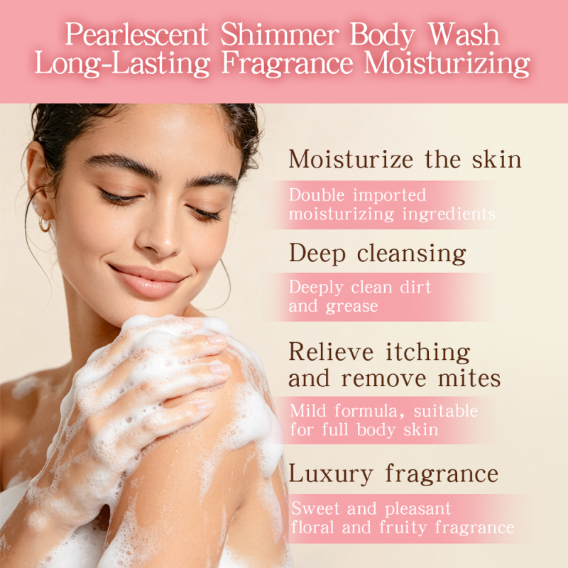New Products Body Wash Natural Fruits Acid Extract Hydrating Nourishing Skin Care Dream Shimmer Scented Shower Gel