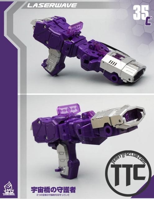 MechFansToys MFT  MF35C Laserwave Shockwave G1 Color Version