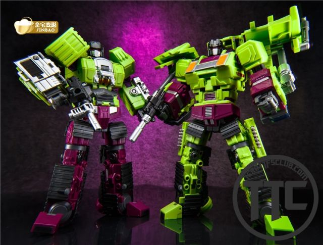 Jinbao Oversized Devastator Navvy &amp; Bulldozer Scavenger &amp; Bonecrusher SET A