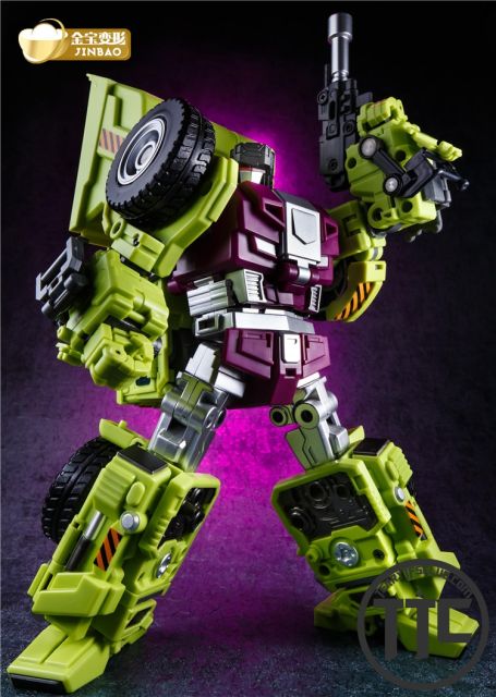 Jinbao Oversized Devastator Scrapper &amp; Mixmaster Set B