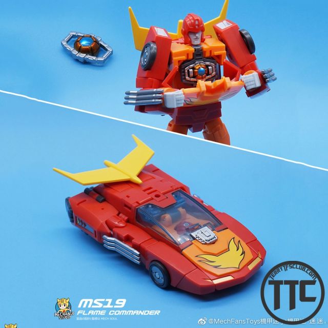 MechFansToys Mech Soul MS19 Flame Commander Rodimus Prime Hot Rod