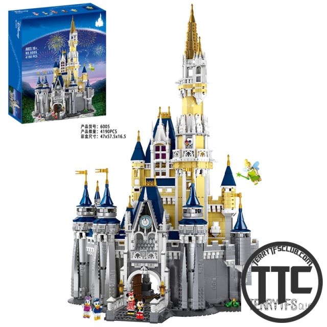 No box - Shuangxiang SX6005 4190PCS Disne-y Castle Legoing bricks