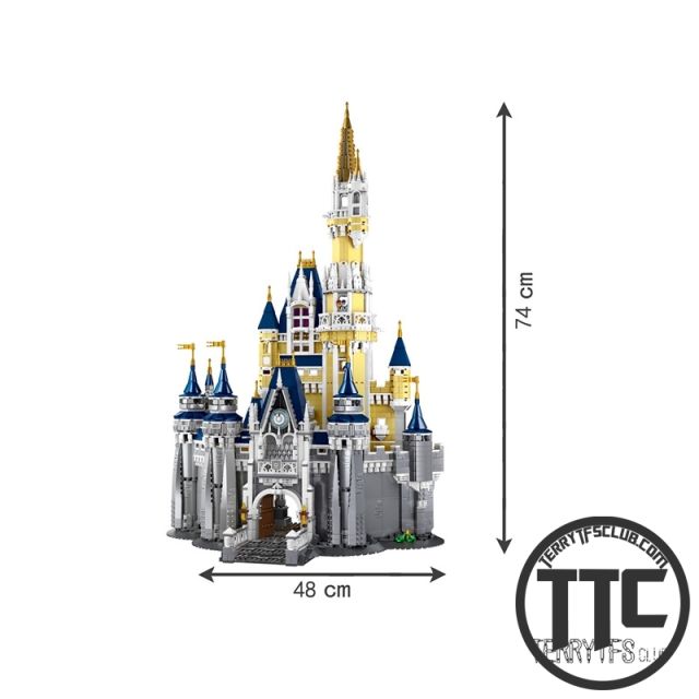 No box - Shuangxiang SX6005 4190PCS Disne-y Castle Legoing bricks