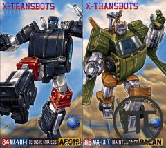 X-Transbots MX-8T MX-9T Aegis & Paean 2020 reissue set of 2