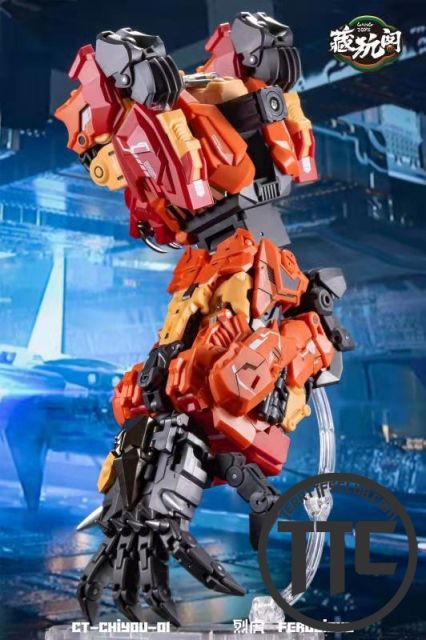 【SOLD OUT】Cang Toys CT-01 Ferocious Rampage Feral Rex Predaking Chiyou Combiner