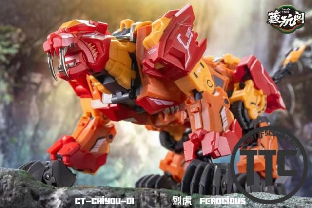 【SOLD OUT】Cang Toys CT-01 Ferocious Rampage Feral Rex Predaking Chiyou Combiner